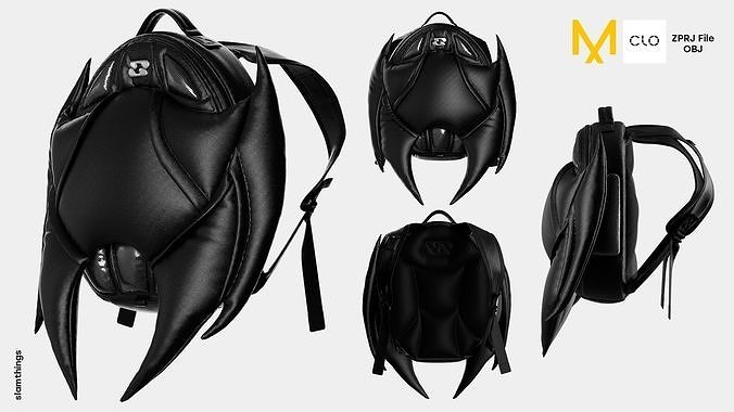 Streetwear Backpack Model 005 3D model