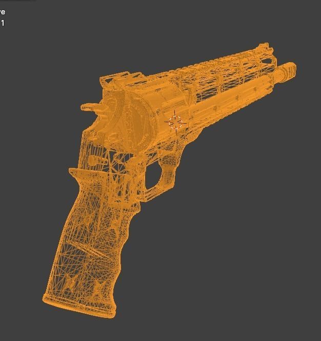 tyr pistol  Low-poly 3D model_4