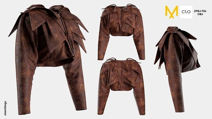 Streetwear Jacket Model 057 3D model