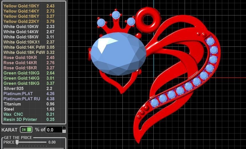 fish pendant 3D print model_3