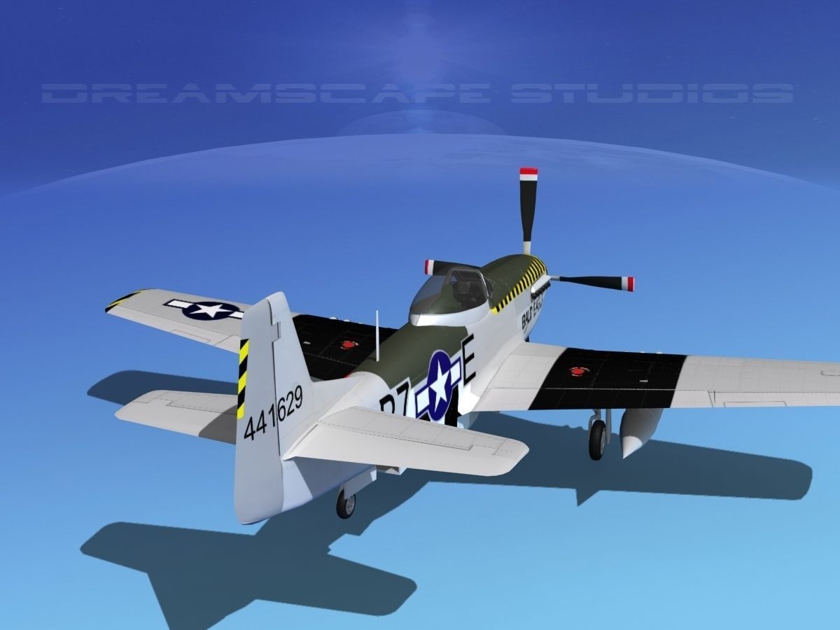 P-51D Mustang Bald Eagle 3D model_8