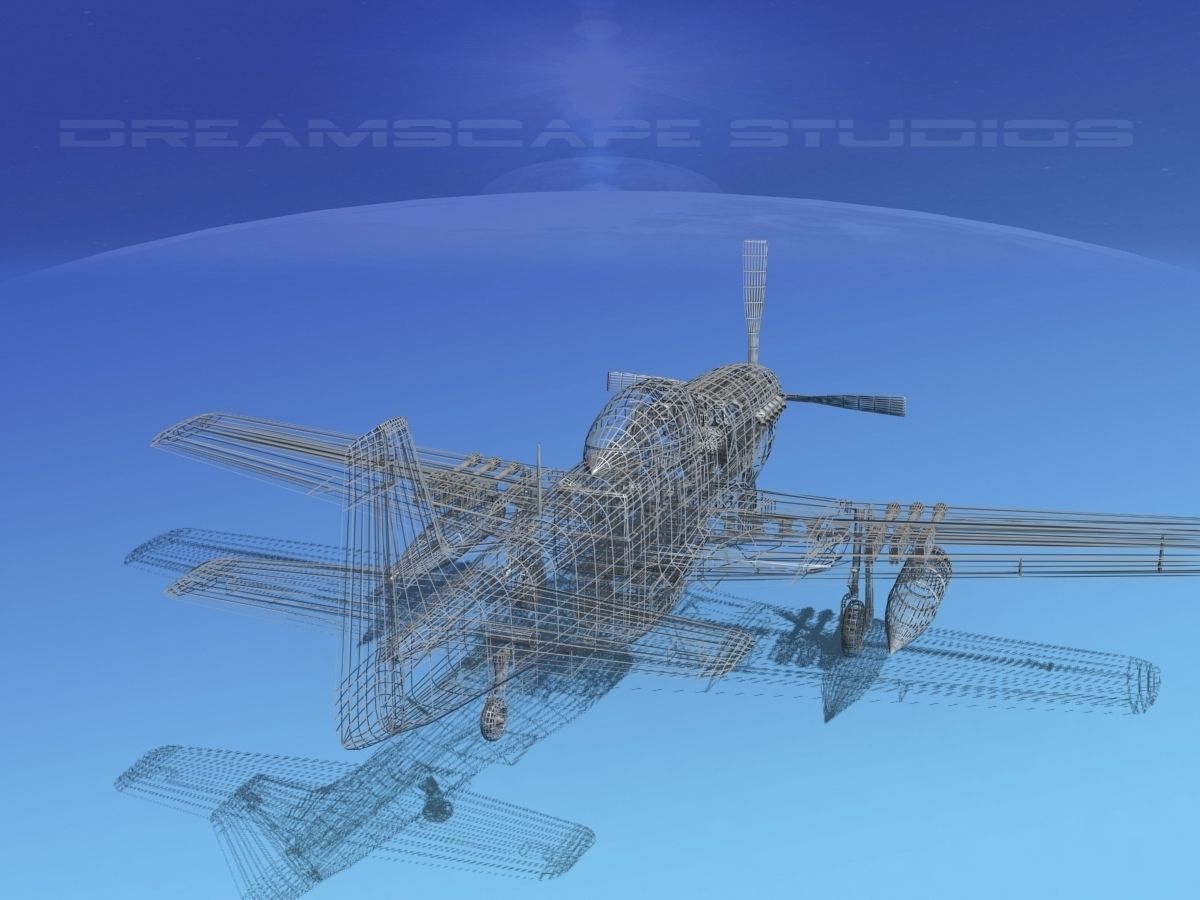 P-51D Mustang Bald Eagle 3D model_17