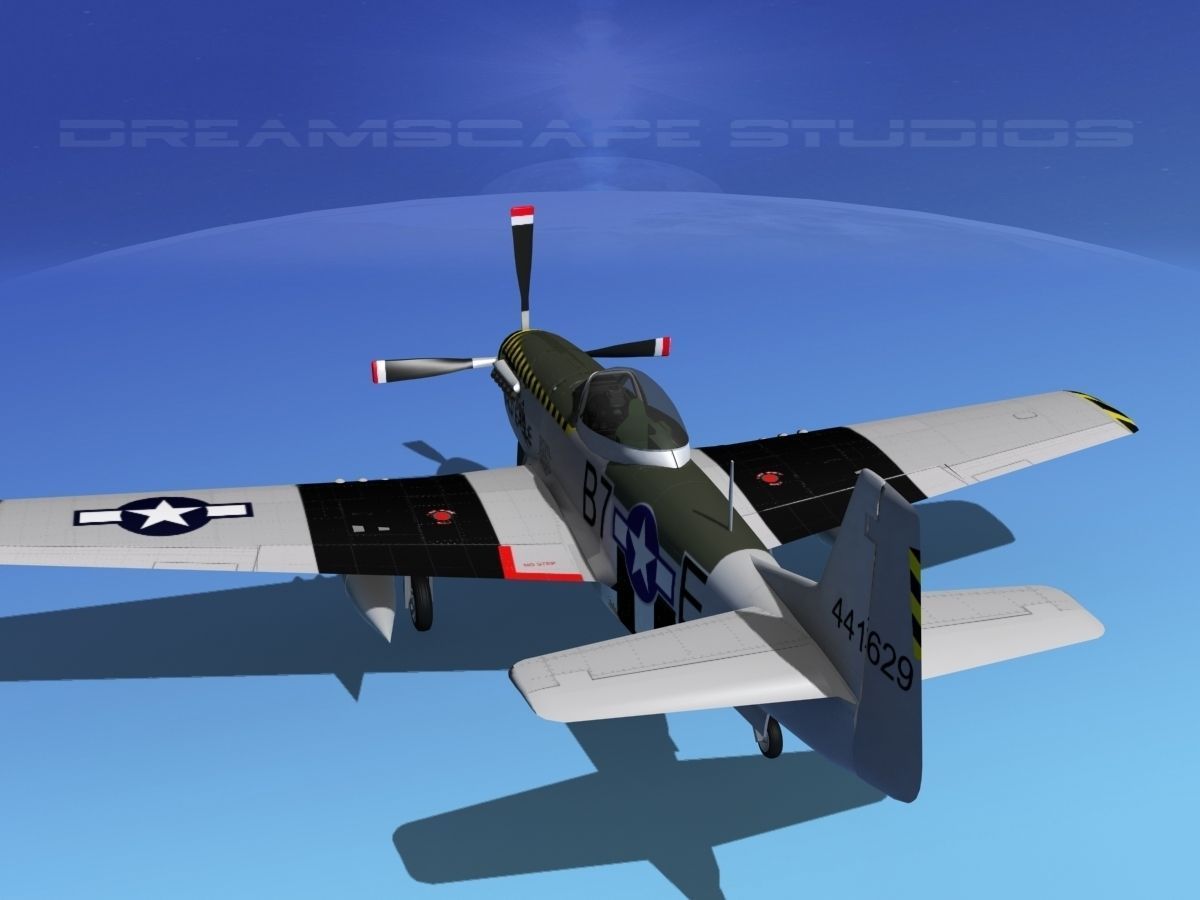 P-51D Mustang Bald Eagle 3D model_9