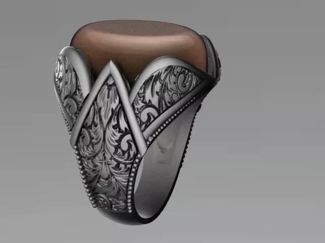 men ring 3D model_0