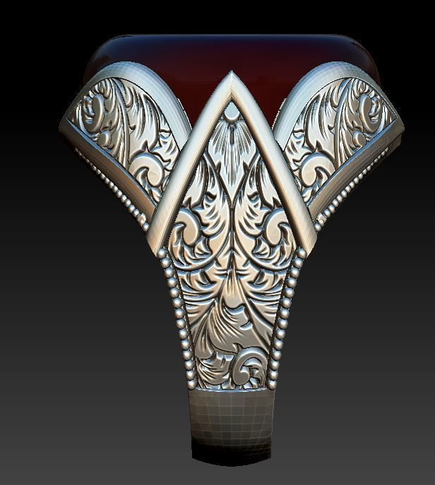 men ring 3D model_1