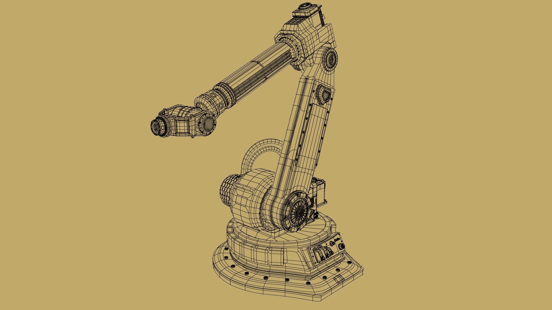 Robotic Arm Rigged and Animated 3D model_18
