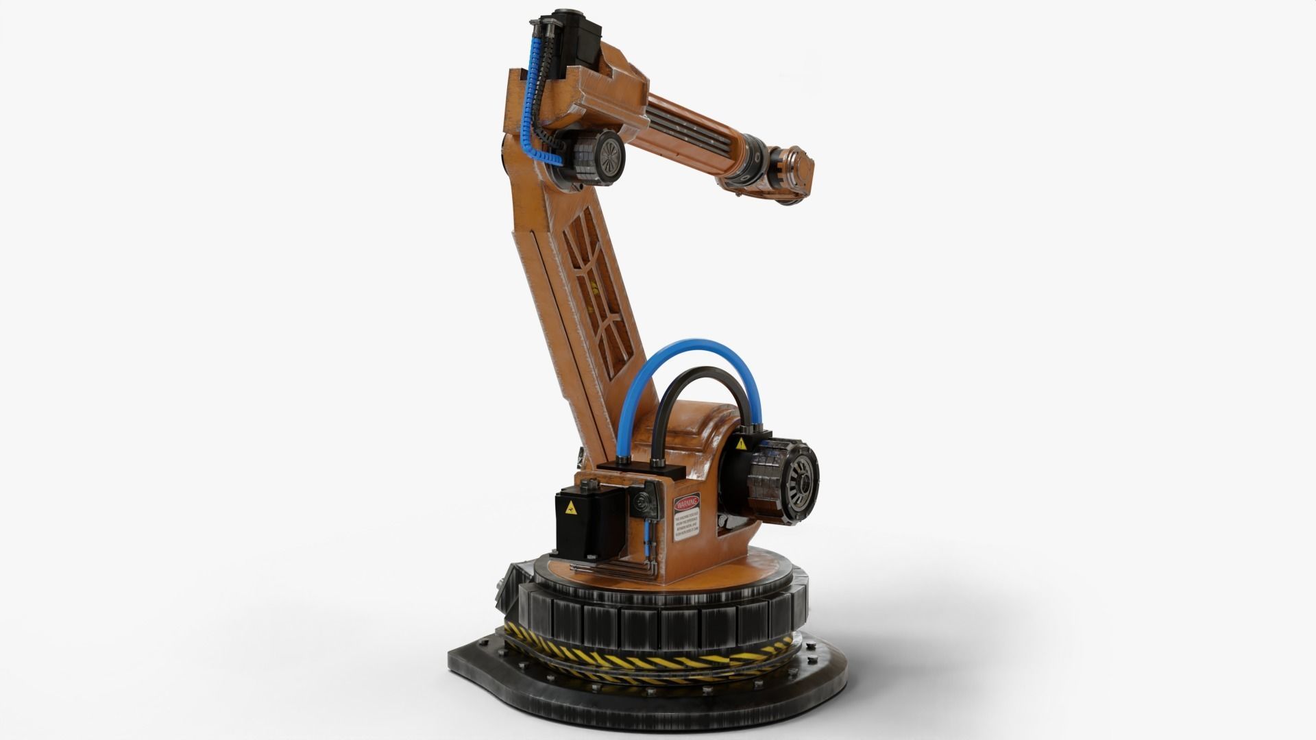 Robotic Arm Rigged and Animated 3D model_2