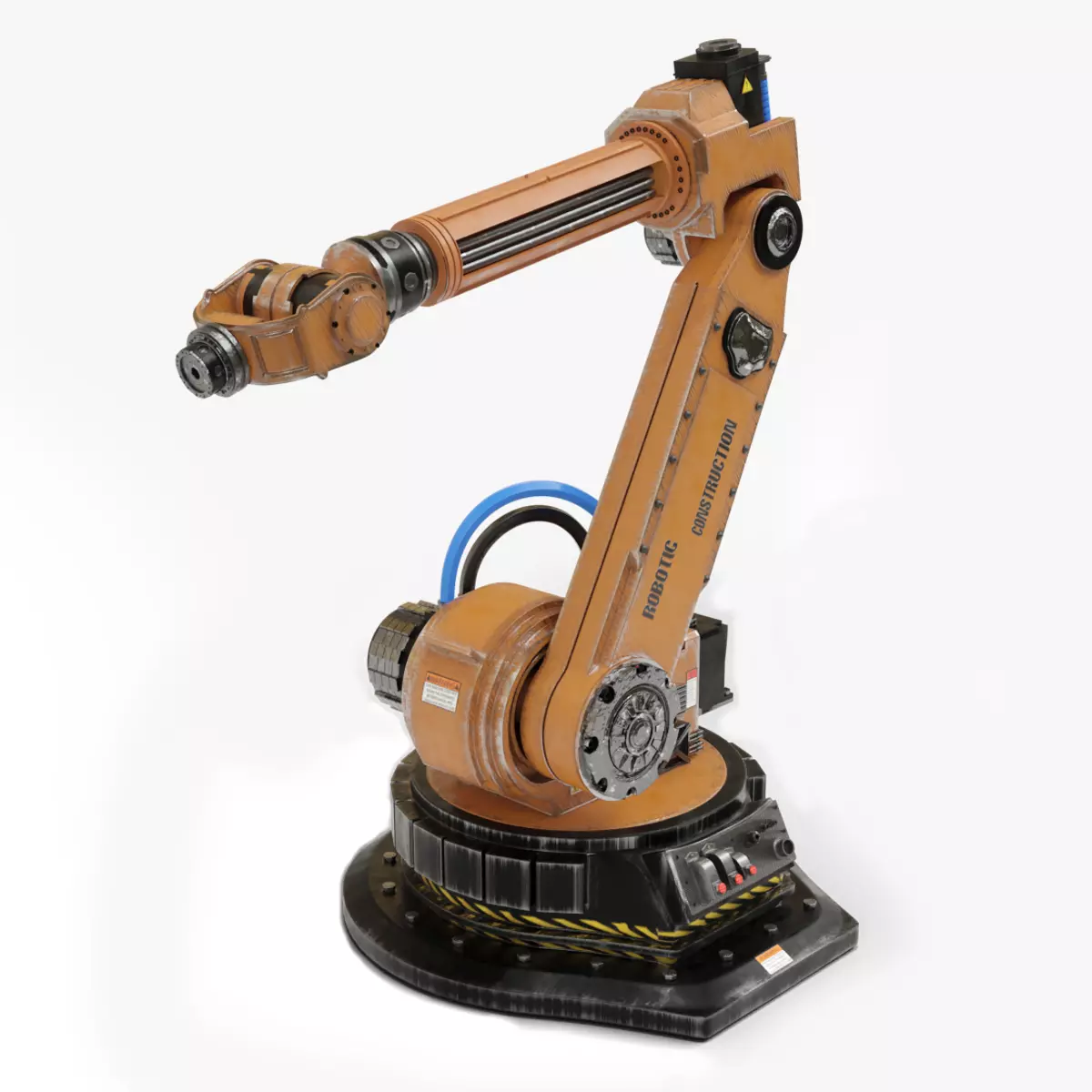 Robotic Arm Rigged and Animated 3D model_0