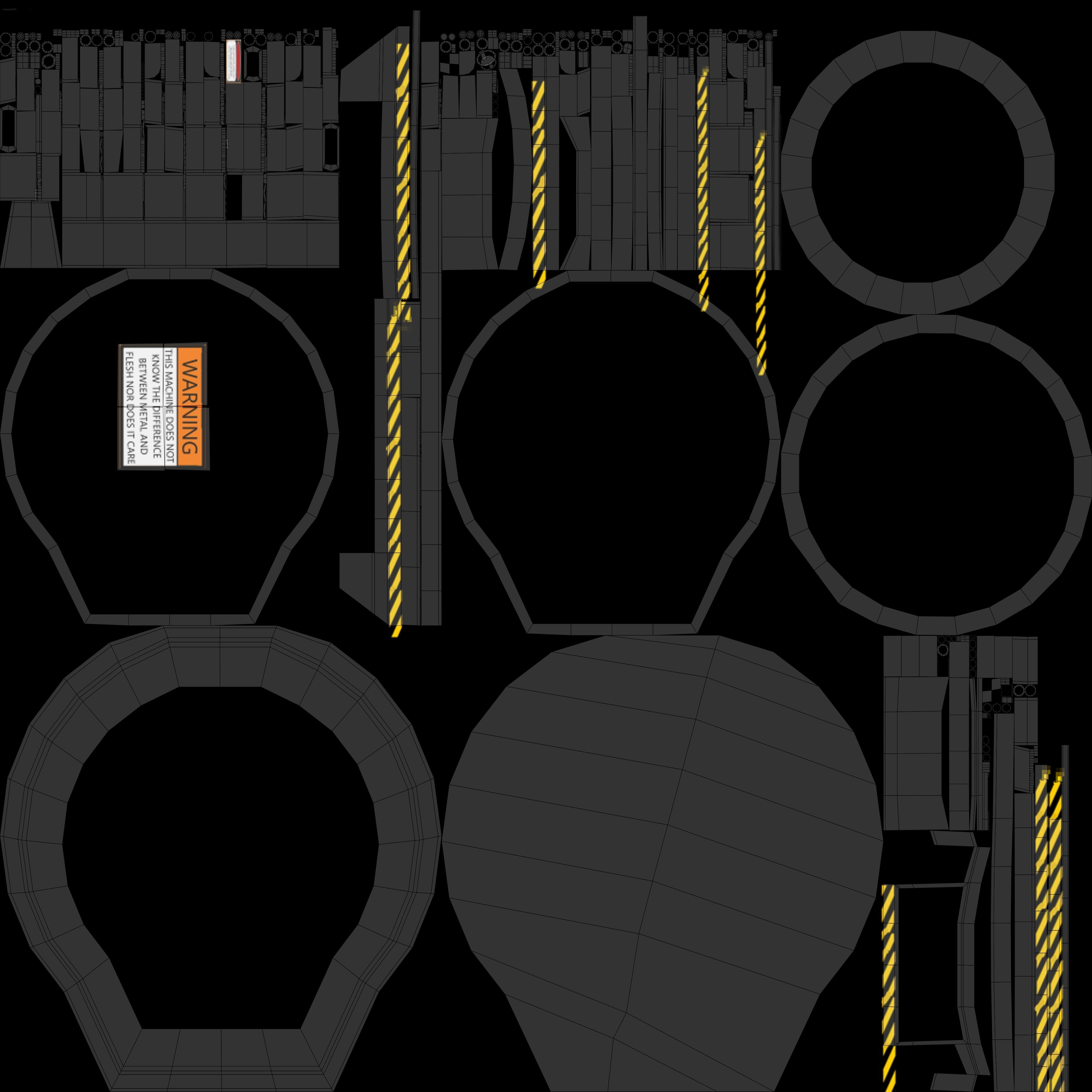 Robotic Arm Rigged and Animated 3D model_22
