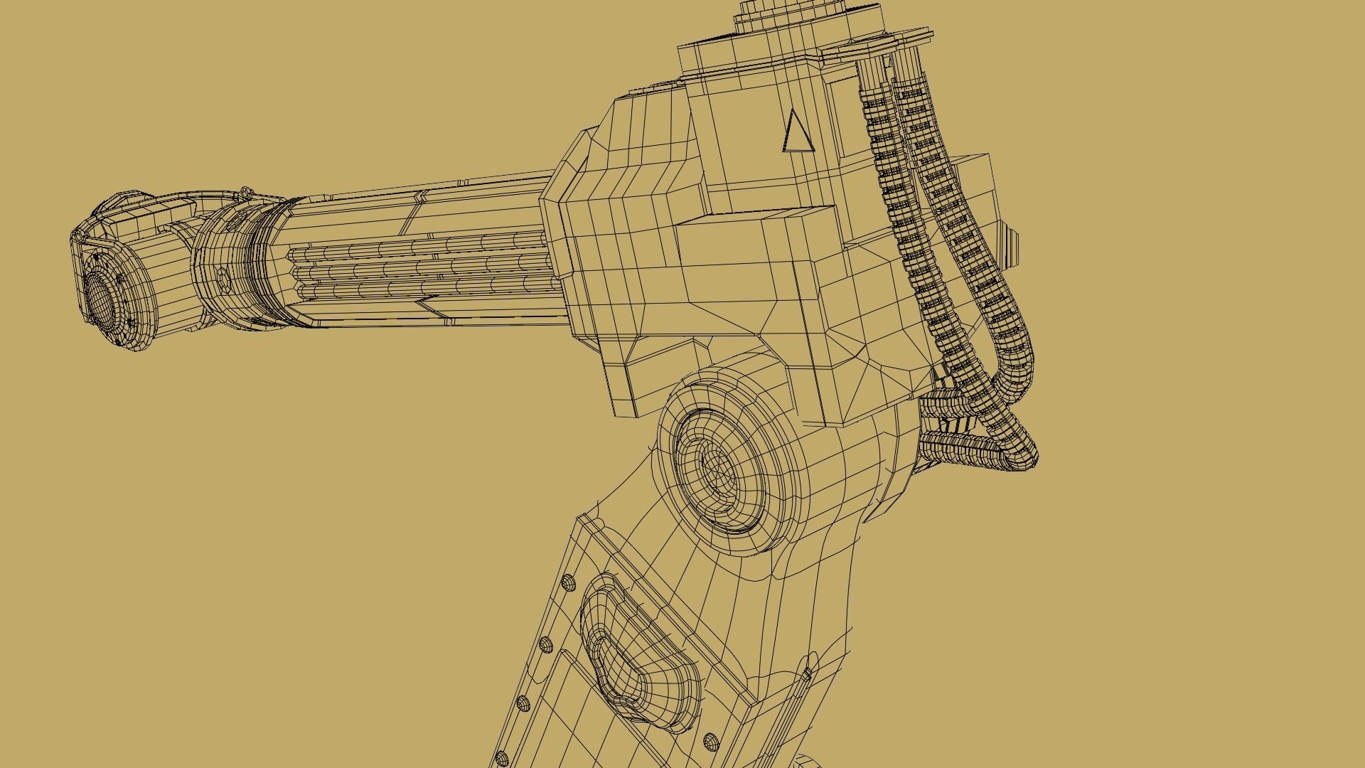 Robotic Arm Rigged and Animated 3D model_20