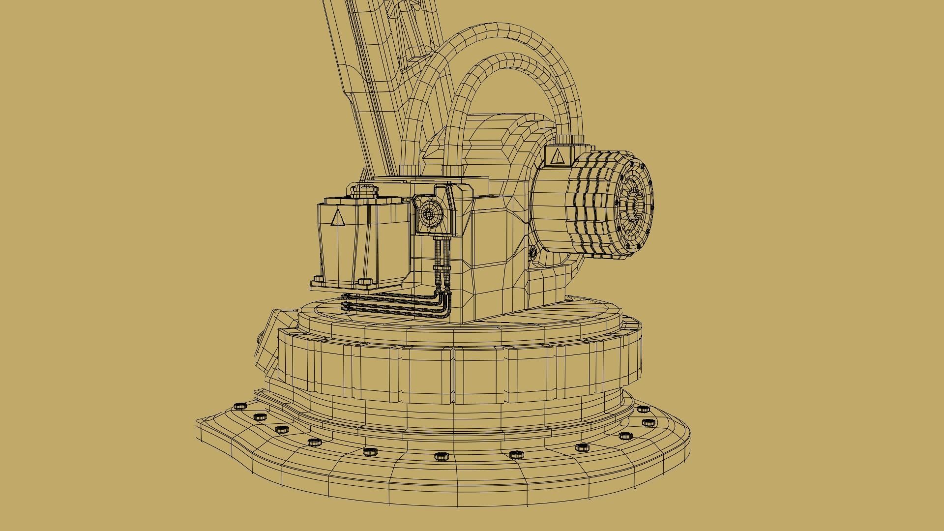 Robotic Arm Rigged and Animated 3D model_17