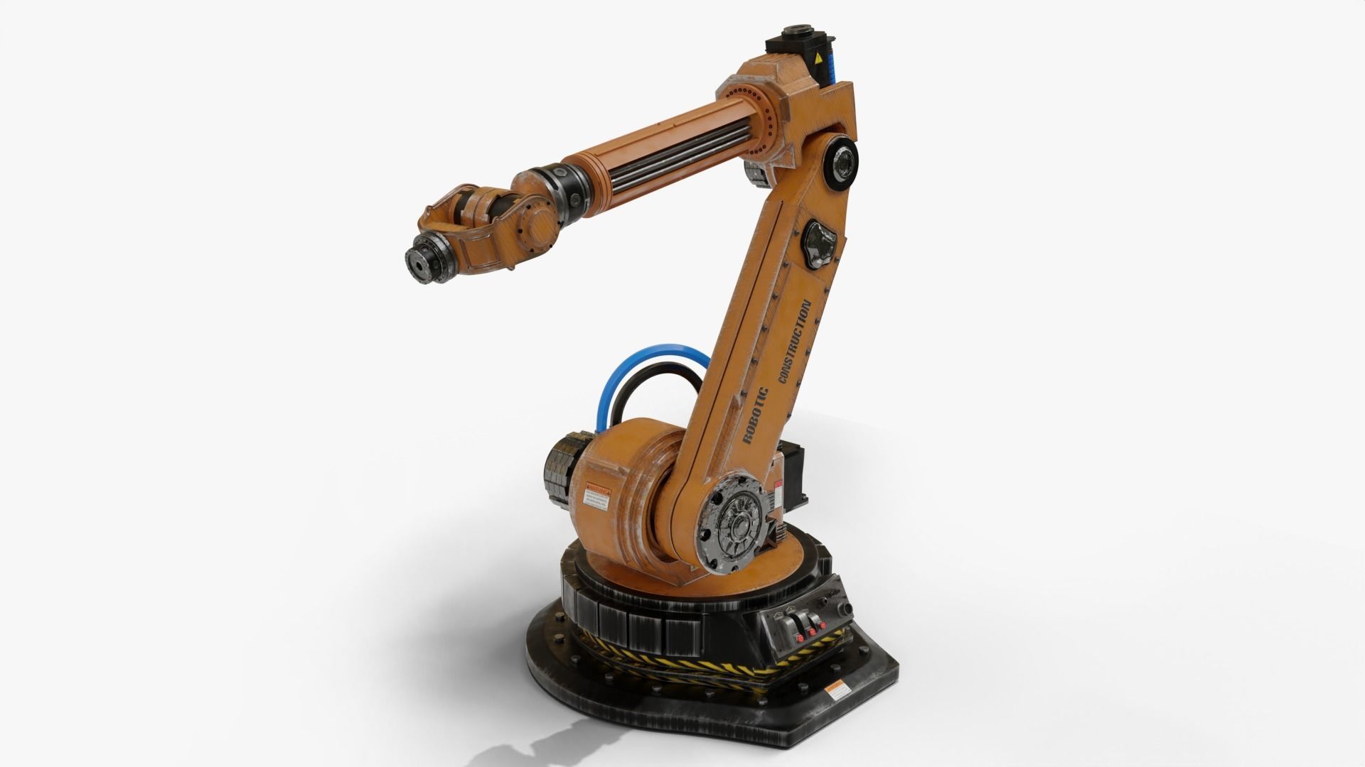 Robotic Arm Rigged and Animated 3D model_12