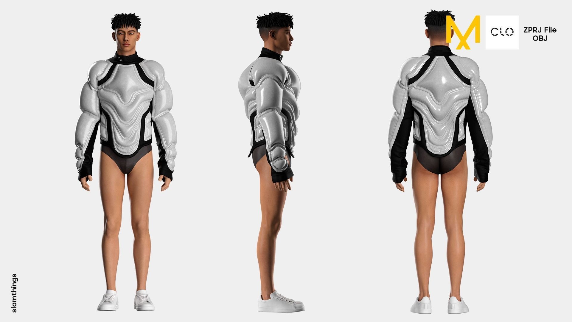 Streetwear Future Sweater Model 019 3D model_1