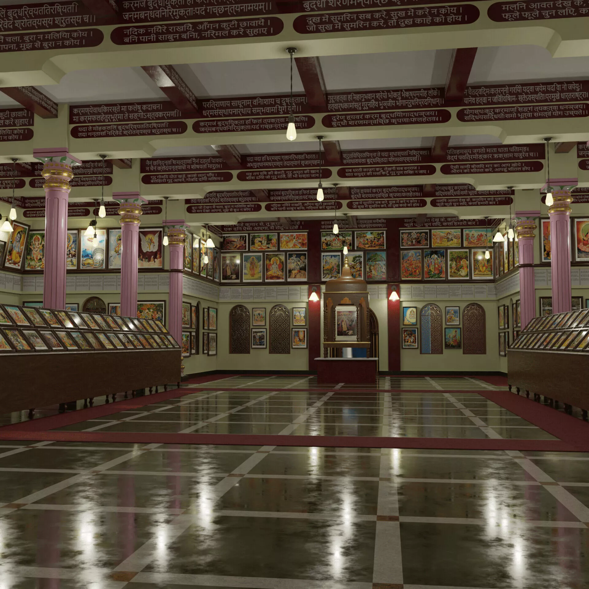 Gita Press Art Gallery Low-poly 3D model