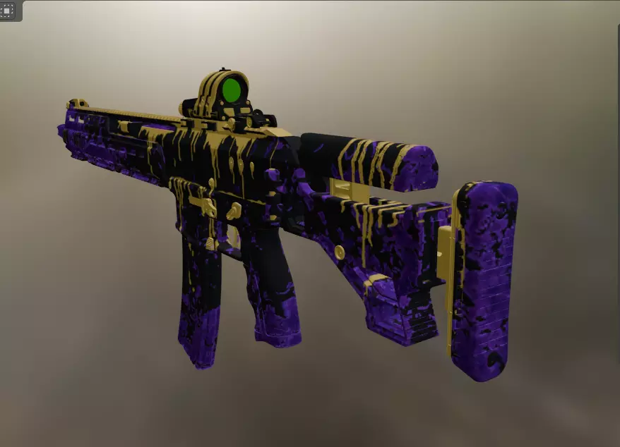 weapon gun 2 Low-poly 3D model_0