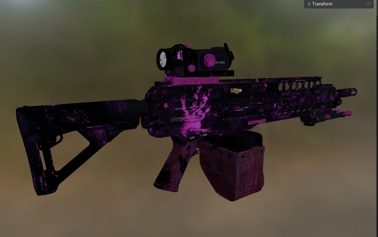 gun machine 1 Low-poly 3D model_1