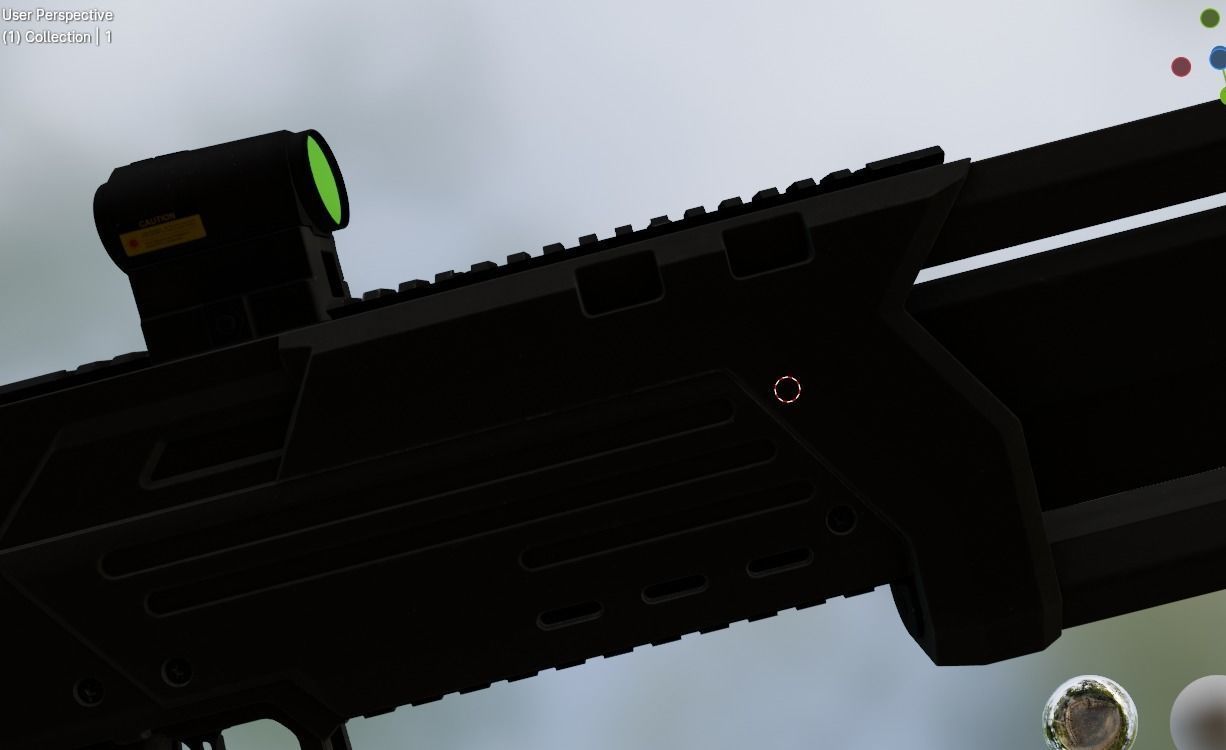 shotgun 2 Low-poly 3D model_2