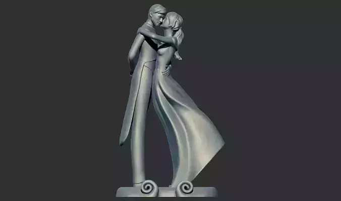 Romantic Lover Wedding Couple Figurine Sculpture
