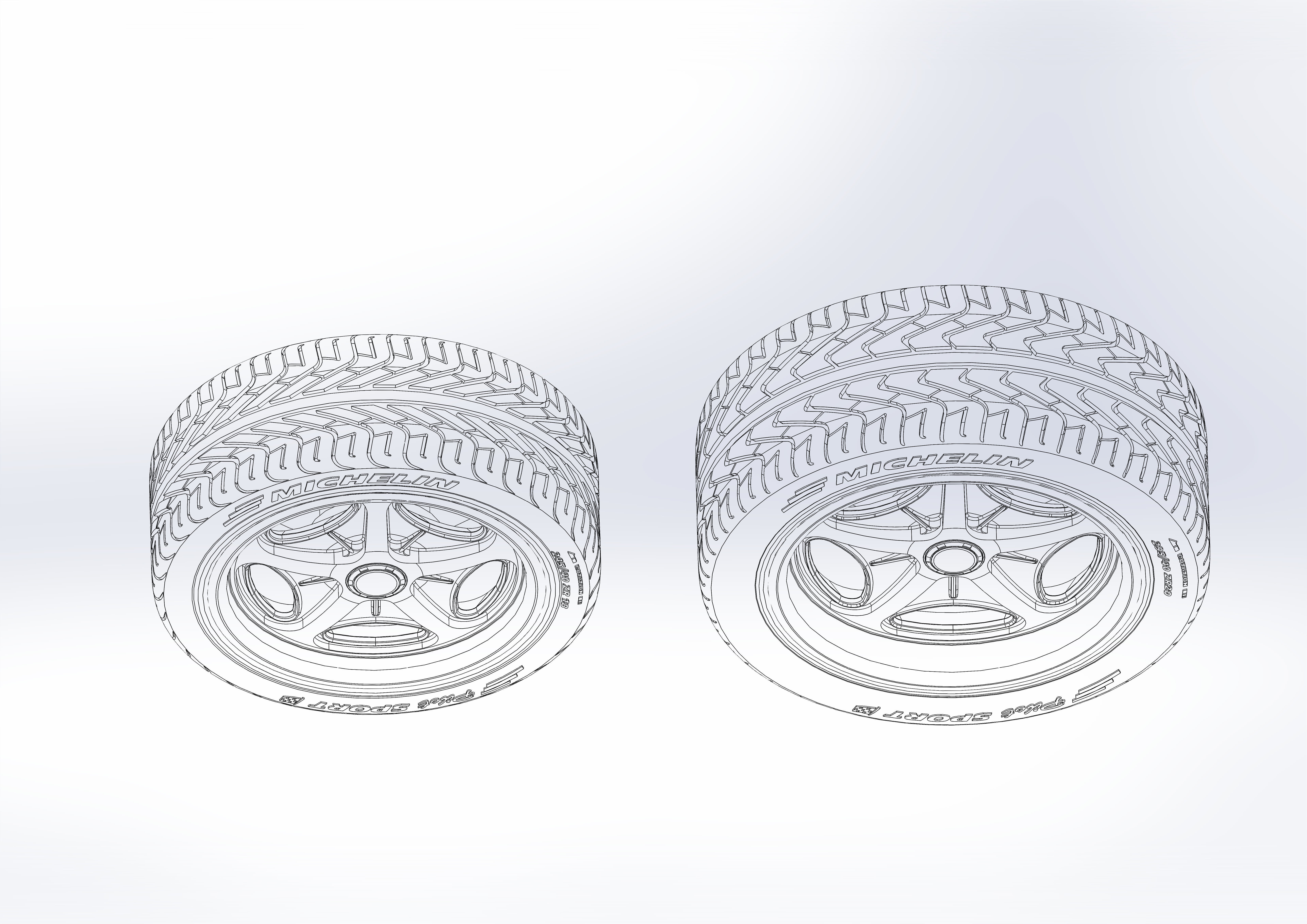 Custom wheels Schott Velocity for your scale model 3D print model_7