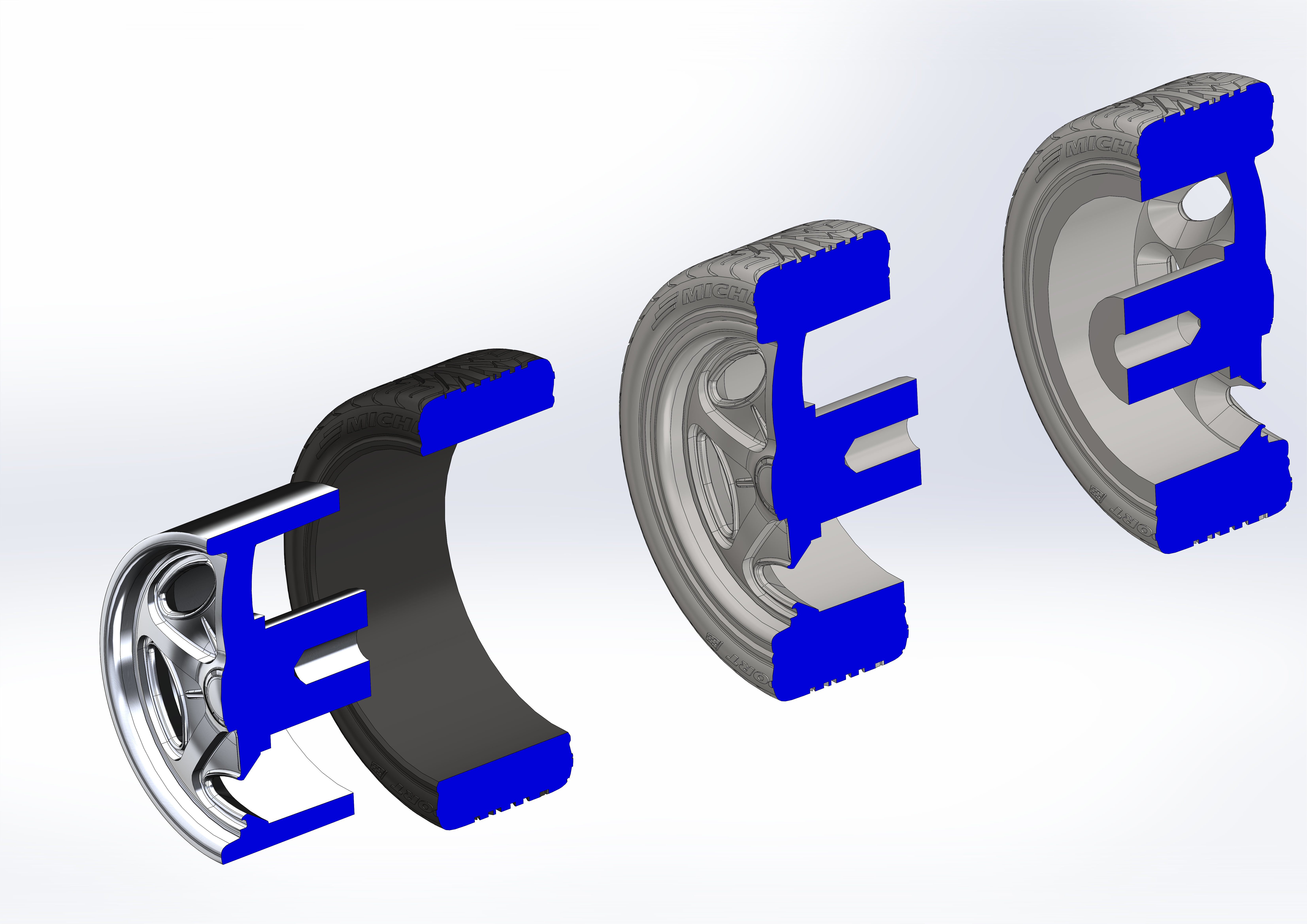 Custom wheels Schott Velocity for your scale model 3D print model_12