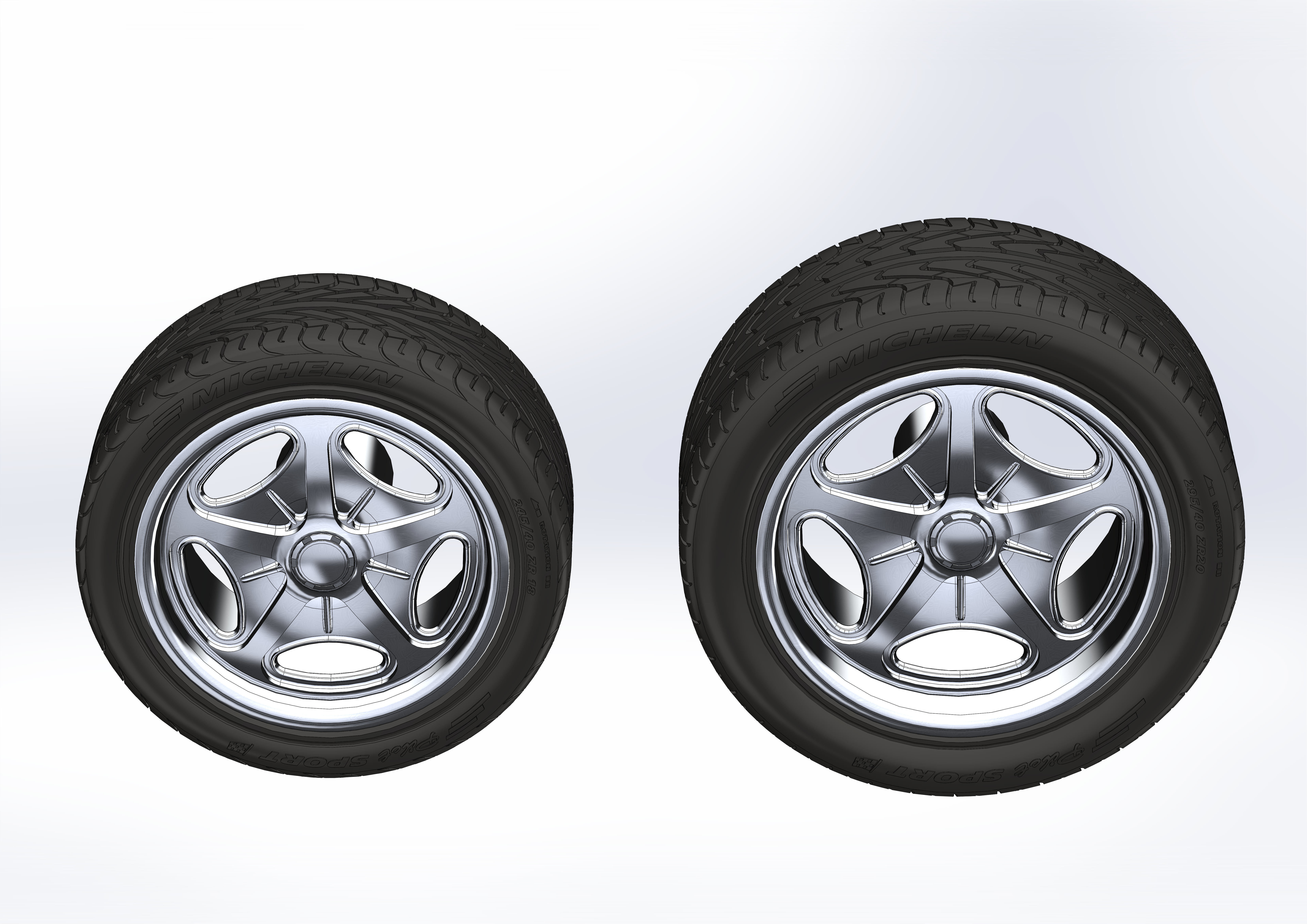 Custom wheels Schott Velocity for your scale model 3D print model_4