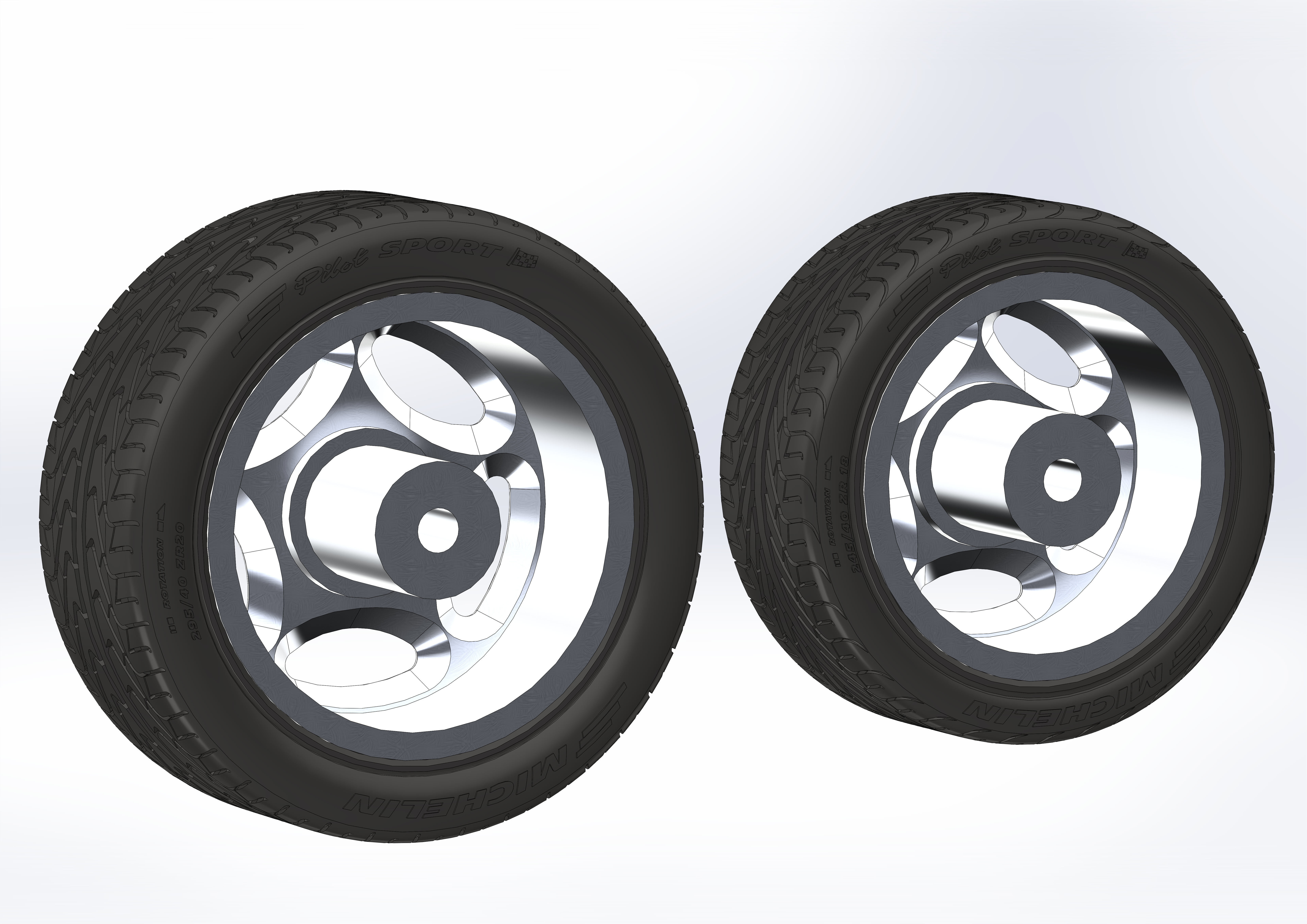 Custom wheels Schott Velocity for your scale model 3D print model_3