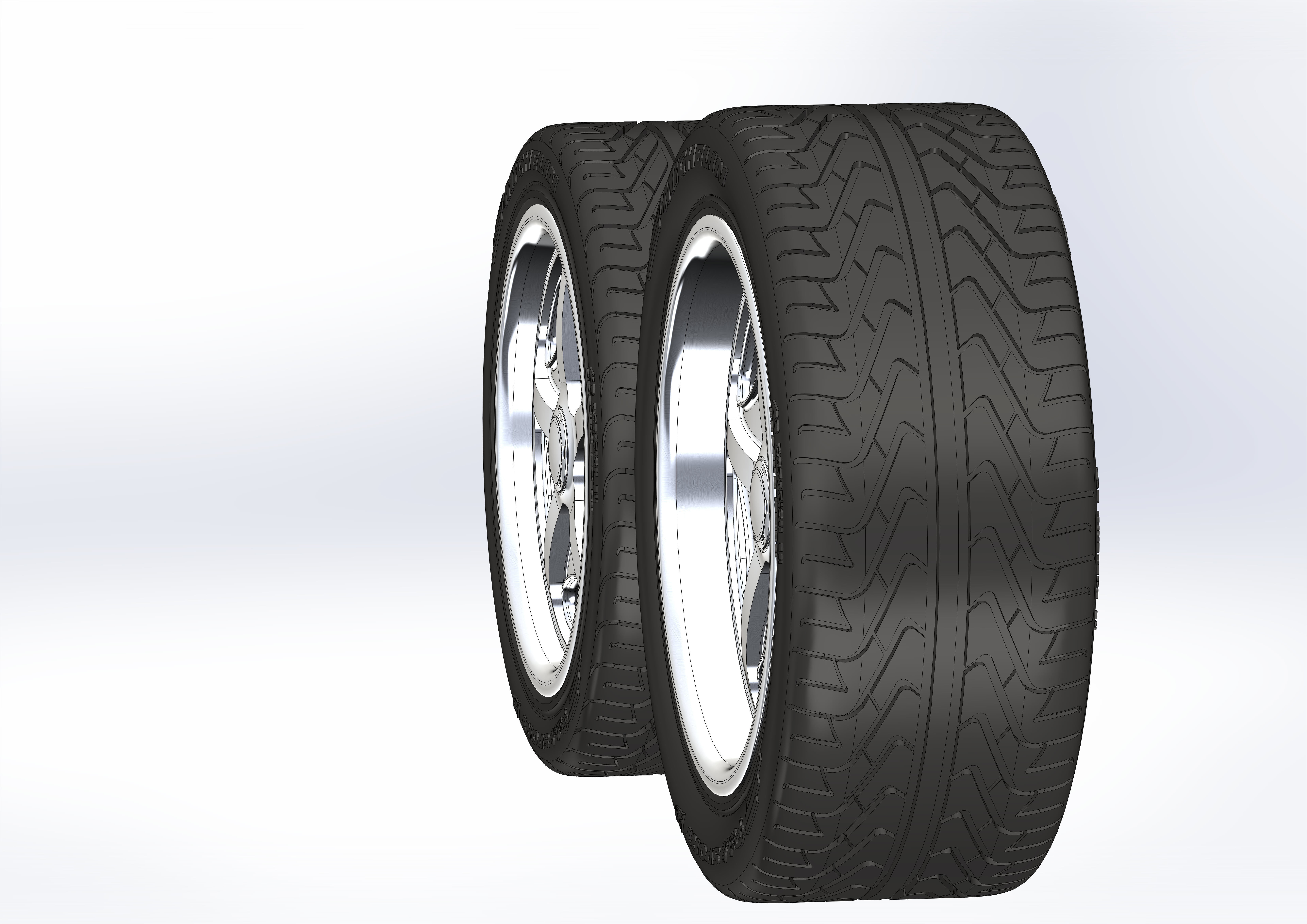 Custom wheels Schott Velocity for your scale model 3D print model_2