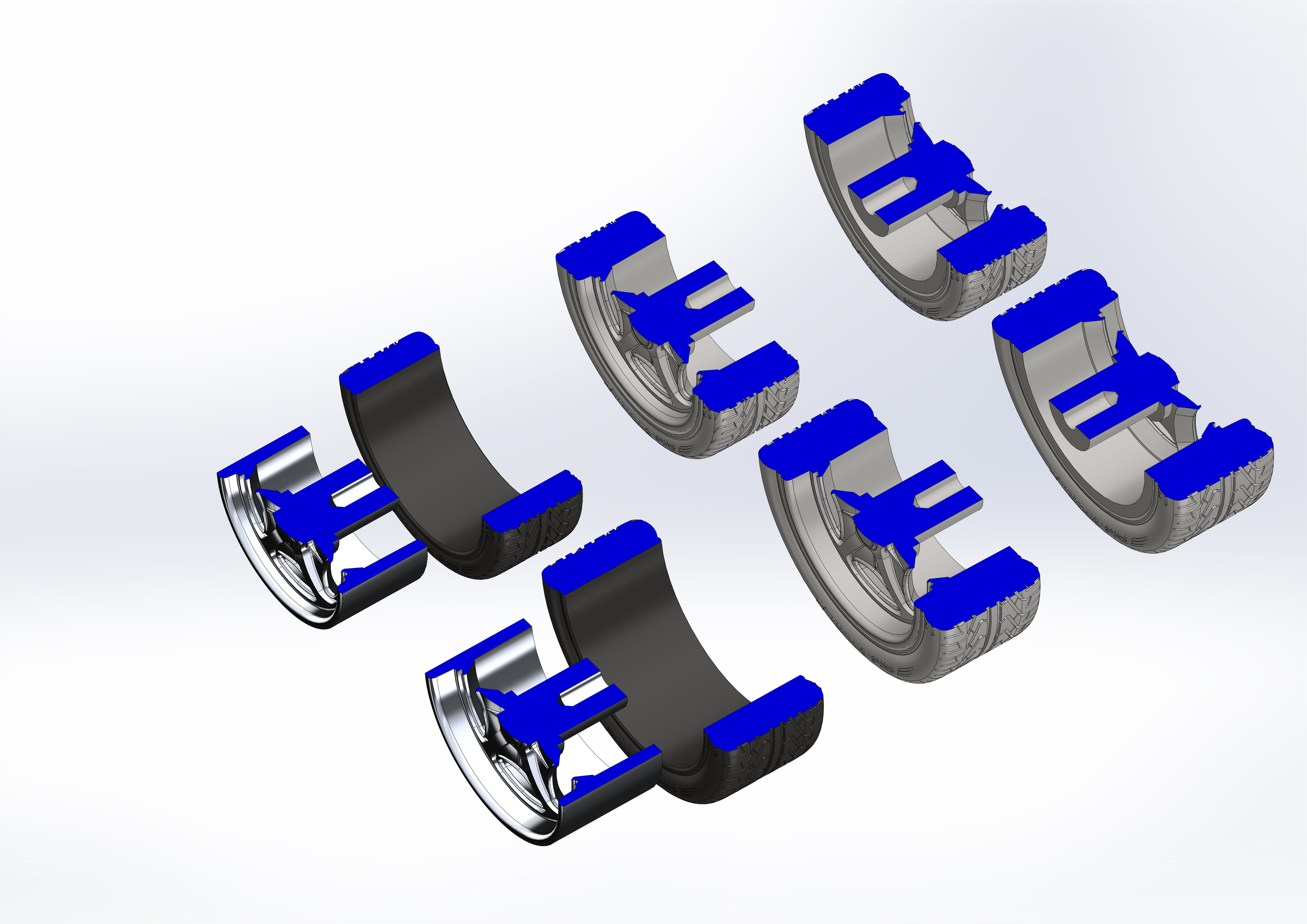 Custom wheels Schott Velocity for your scale model 3D print model_10