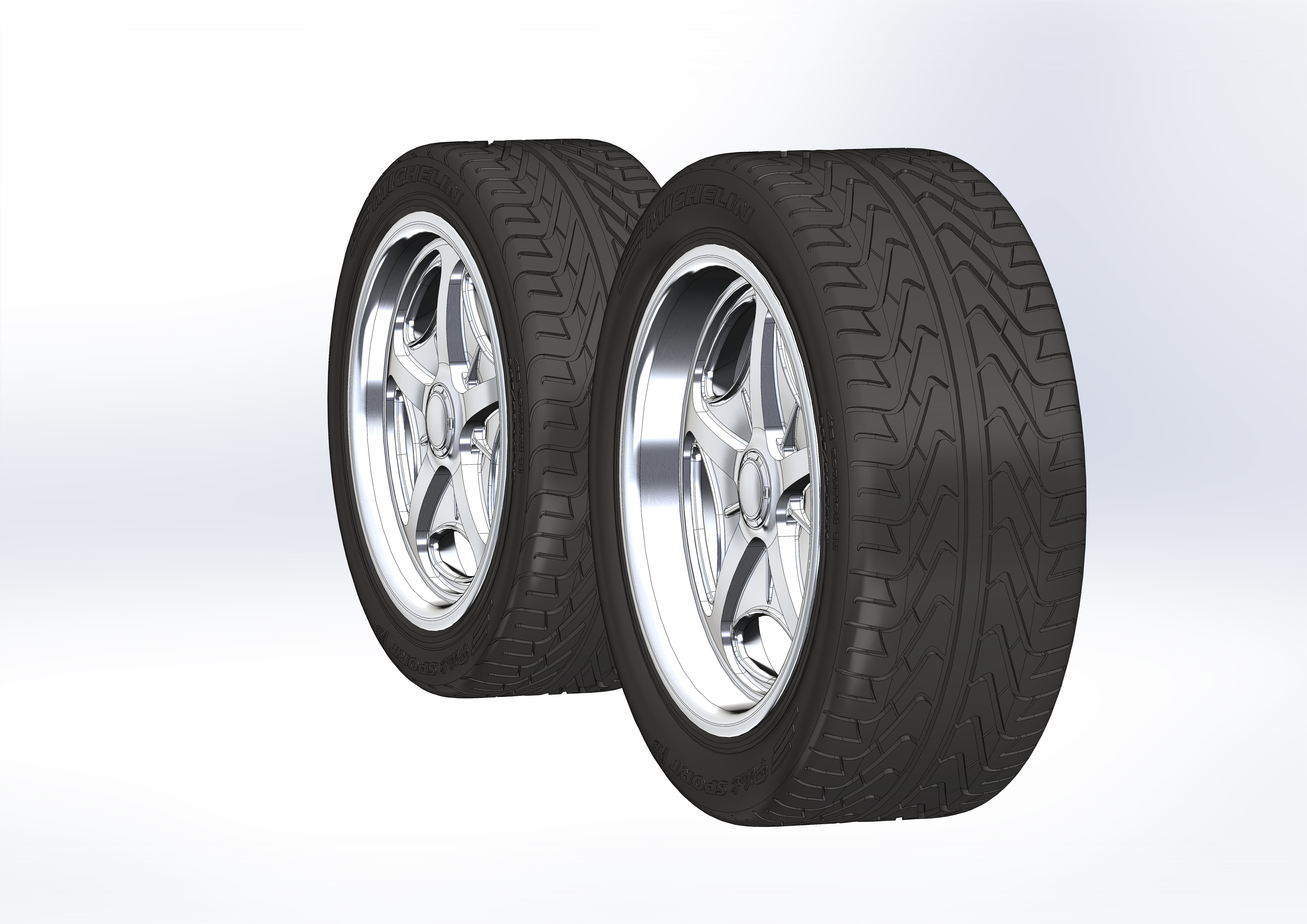 Custom wheels Schott Velocity for your scale model 3D print model_1