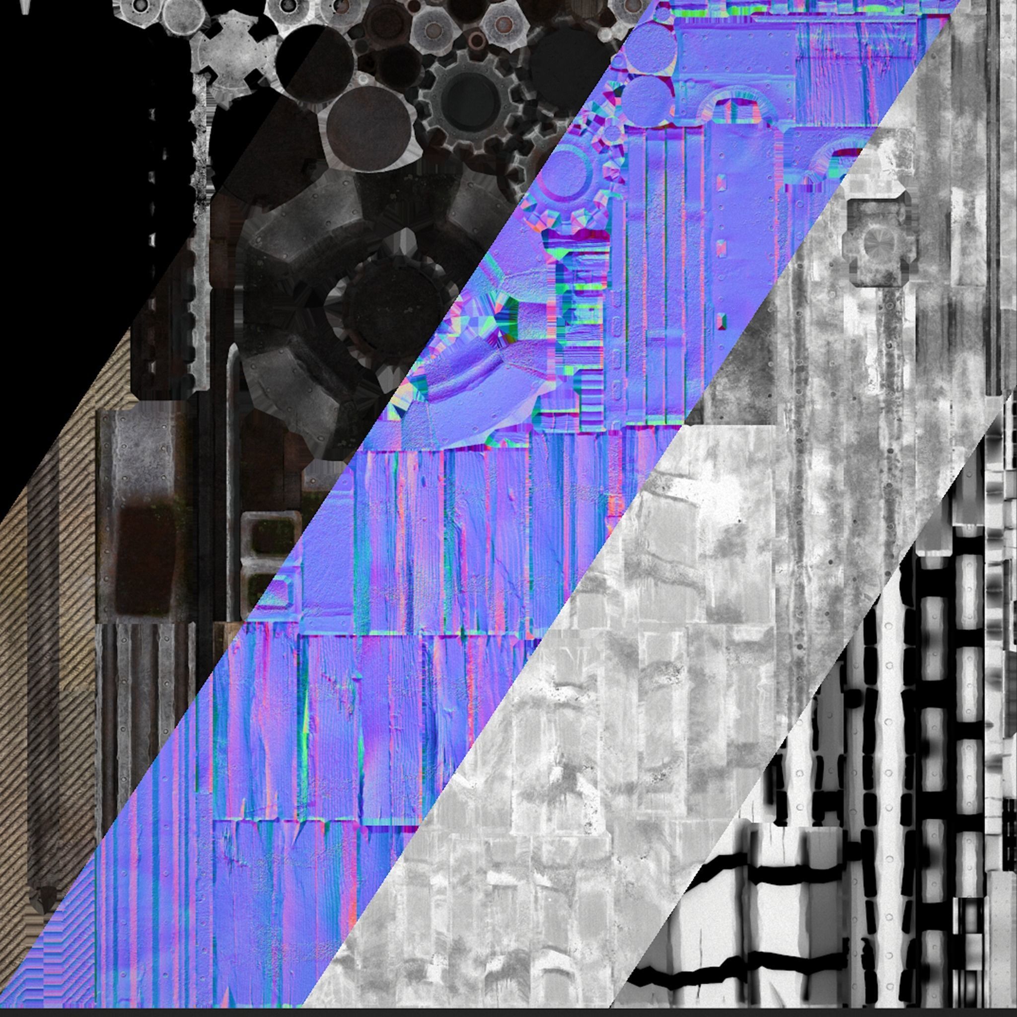 Medieval Mine Quarry Industrial Pack Low-poly 3D model_45