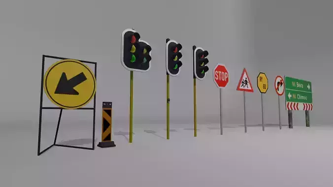 South African Road Signs pack 01