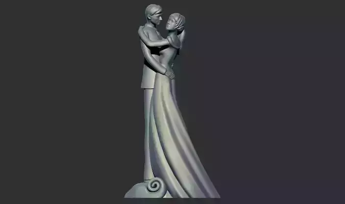 Romantic Lover Wedding Couple Figurine Sculpture 