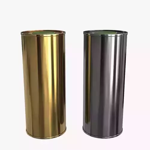 Tube Oil Can 2 colors Low-poly 3D model