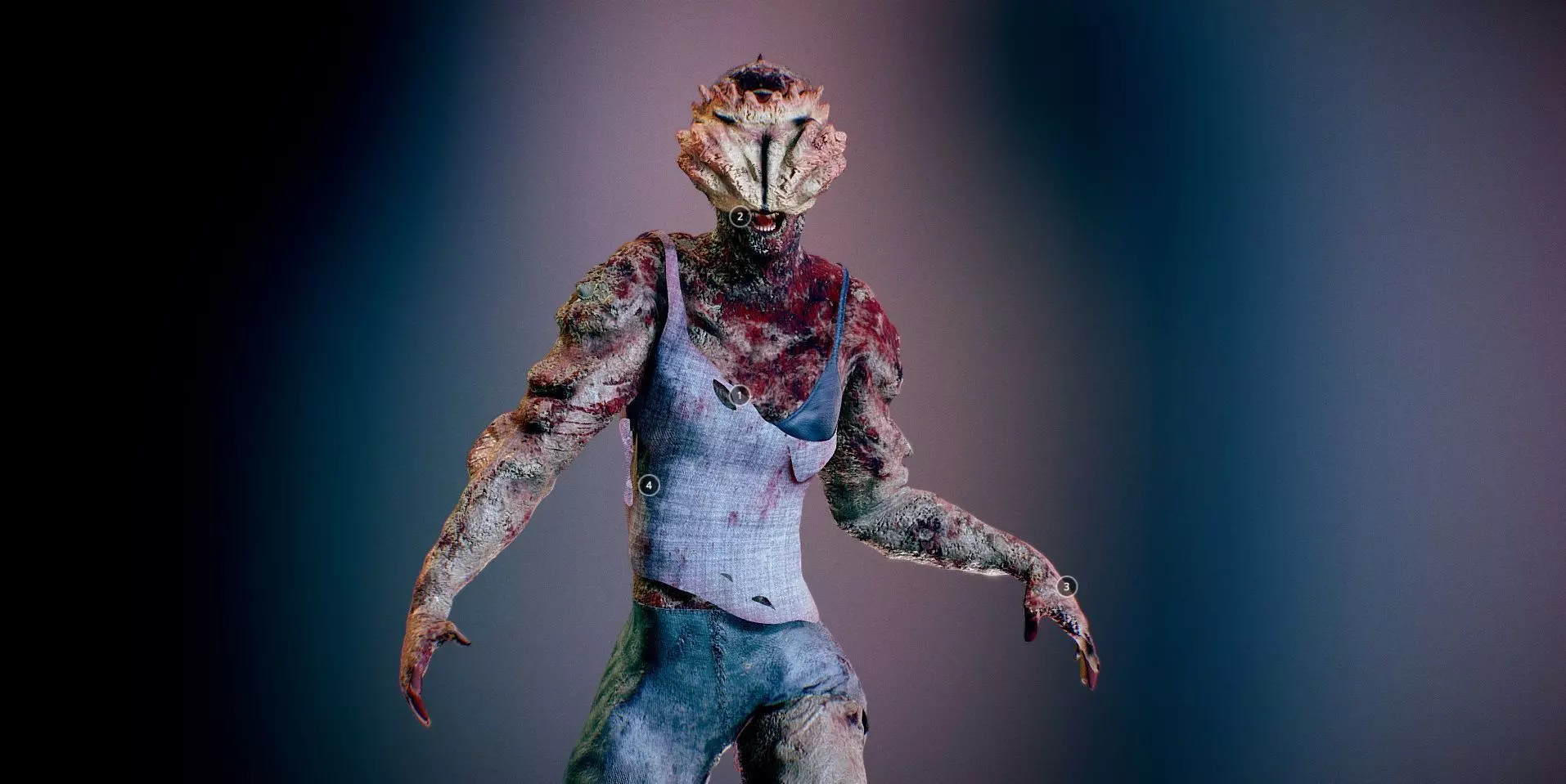 Clicker Animated PBR Low-poly 3D model_0