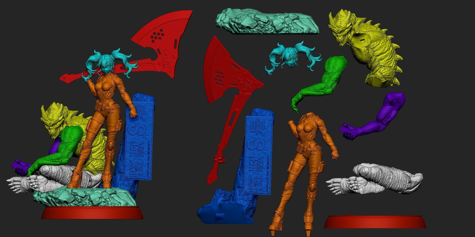 KAIJU 8 BY CREATIVE GEEK MB 3D print model_11