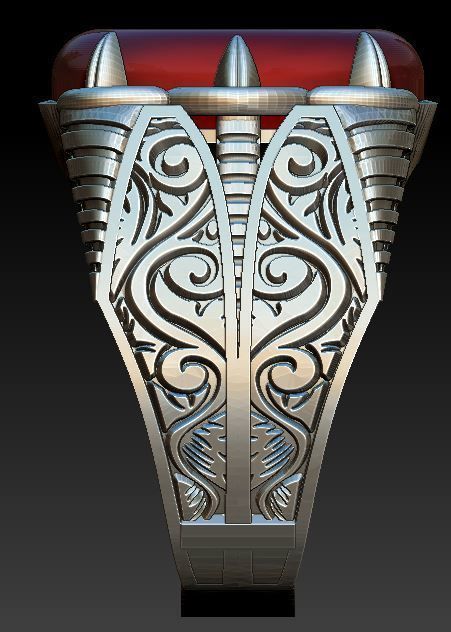men ring 3D model_1