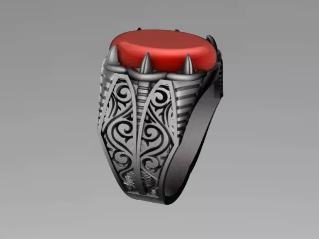 men ring 3D model_0