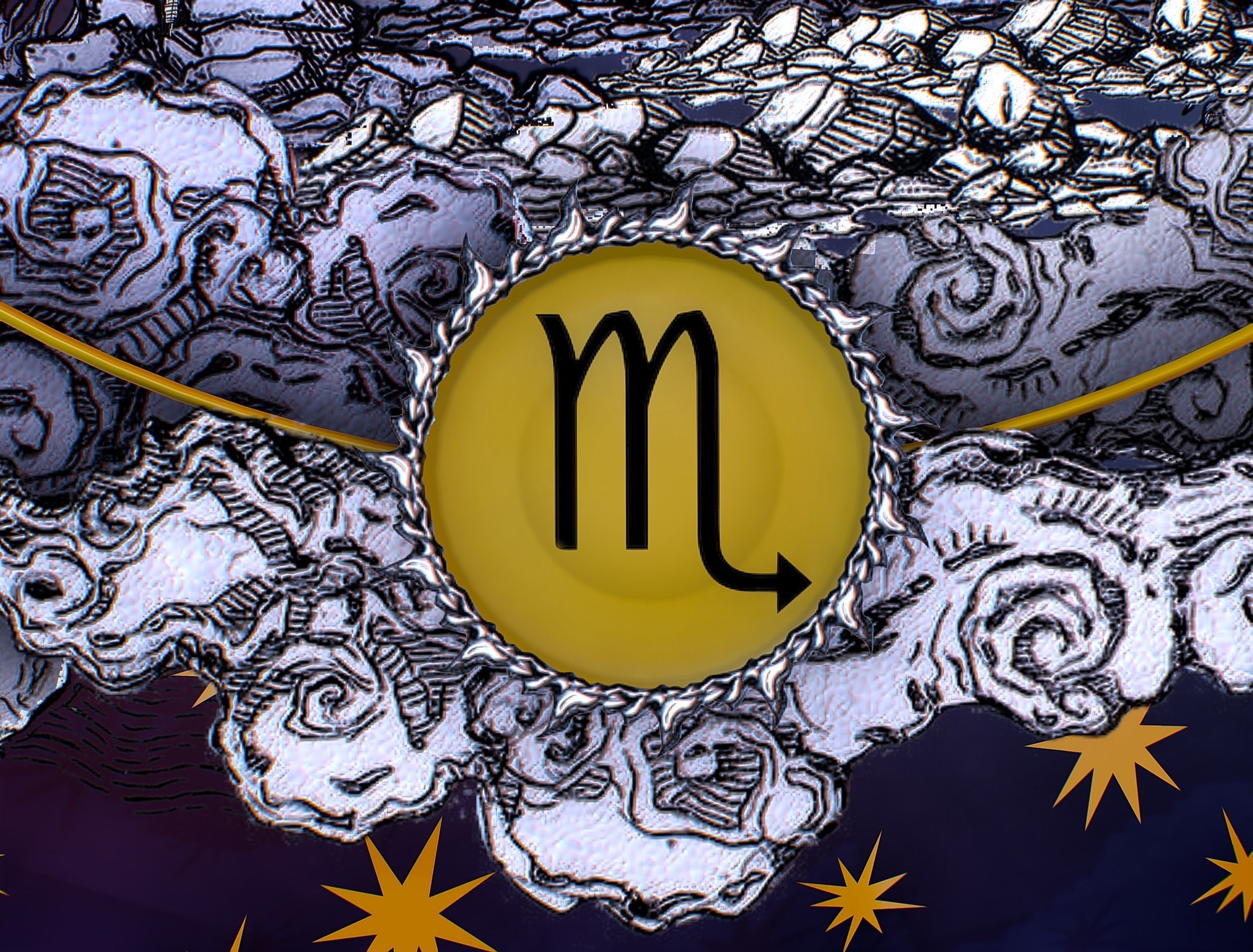 Parallax Constellation Zodiac Sign Scorpio Astronomical Low-poly 3D model_30