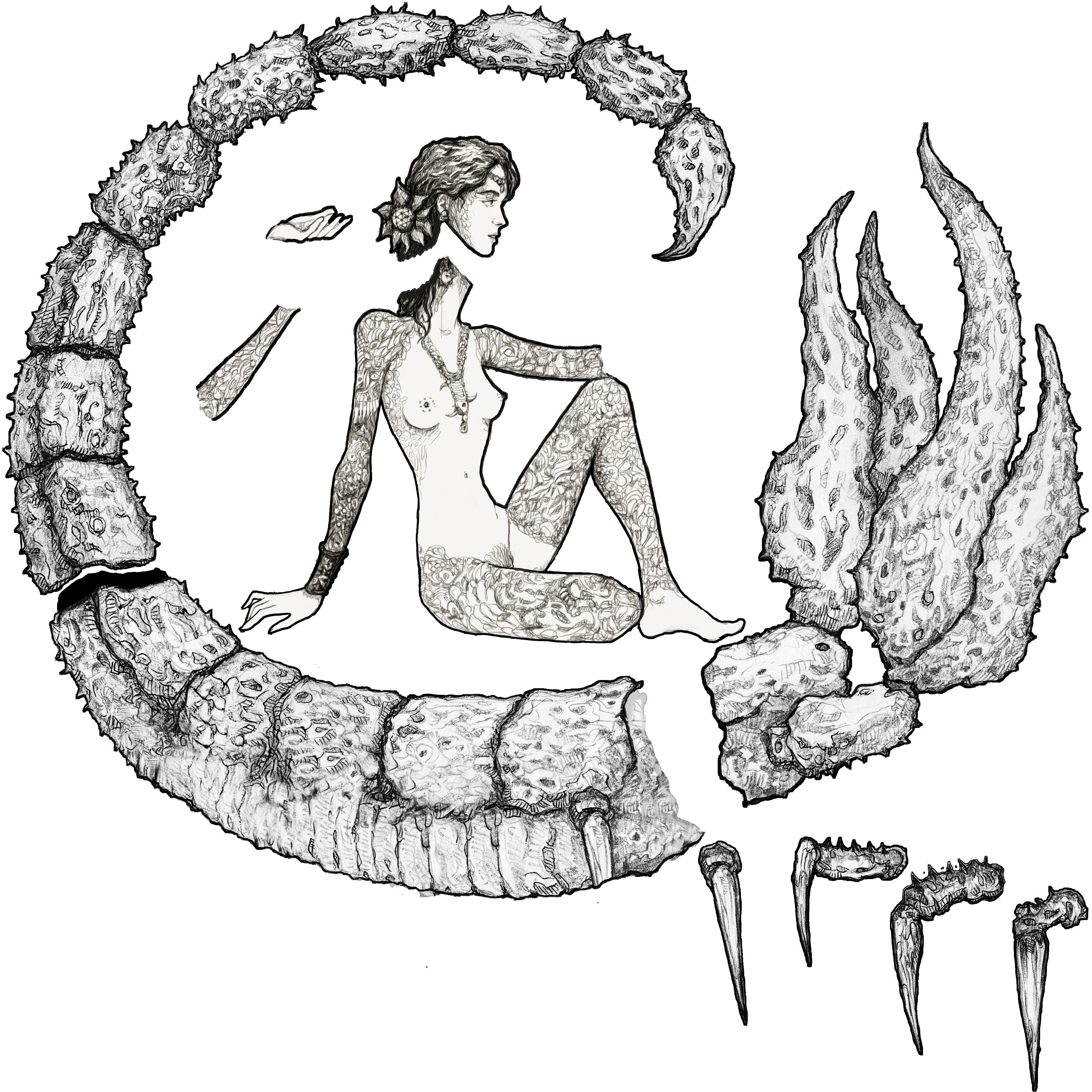 Parallax Constellation Zodiac Sign Scorpio Astronomical Low-poly 3D model_55