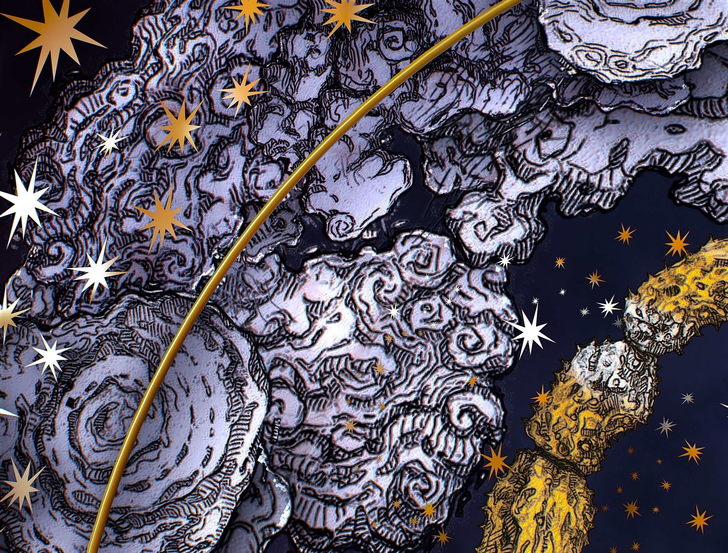 Parallax Constellation Zodiac Sign Scorpio Astronomical Low-poly 3D model_34