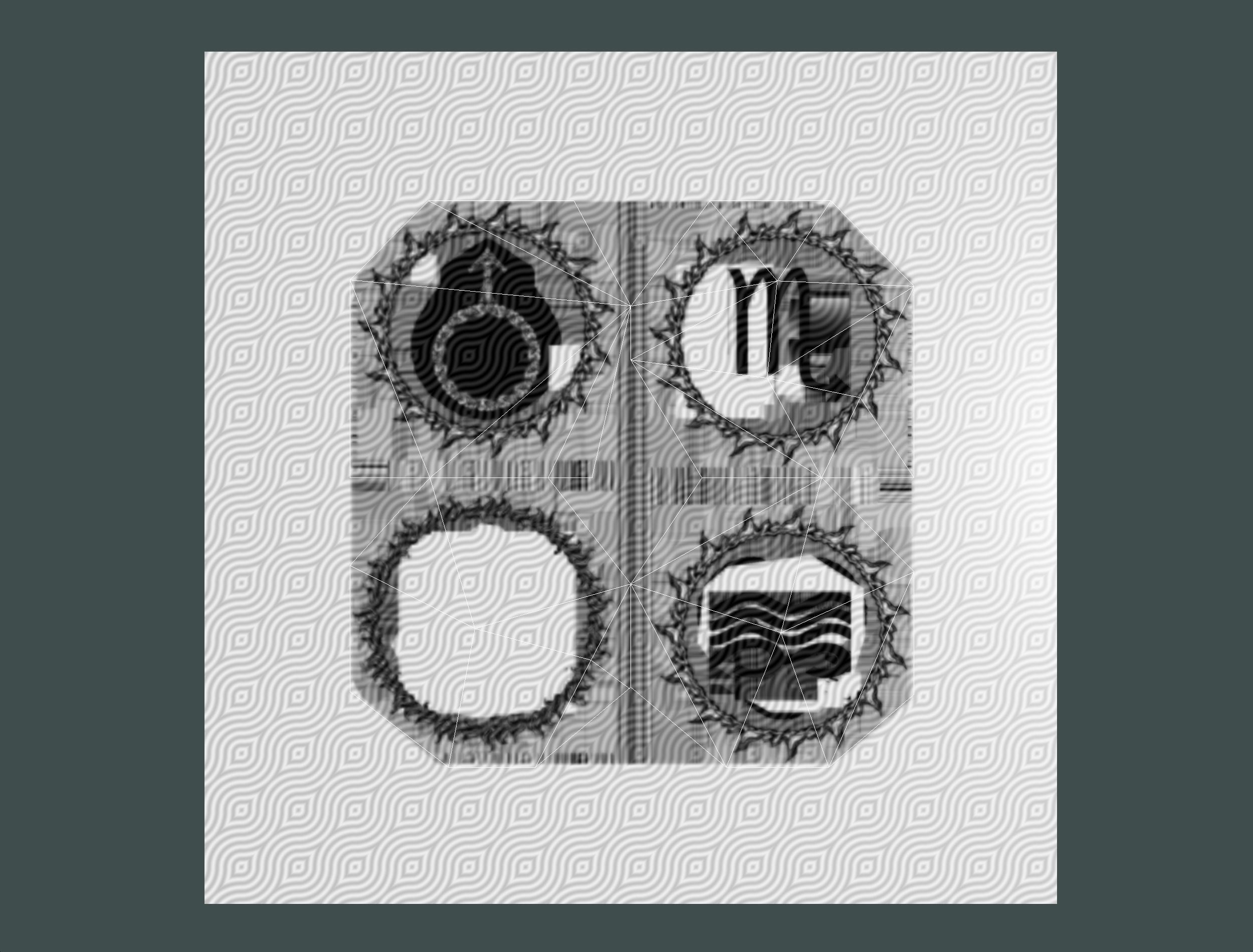 Parallax Constellation Zodiac Sign Scorpio Astronomical Low-poly 3D model_49