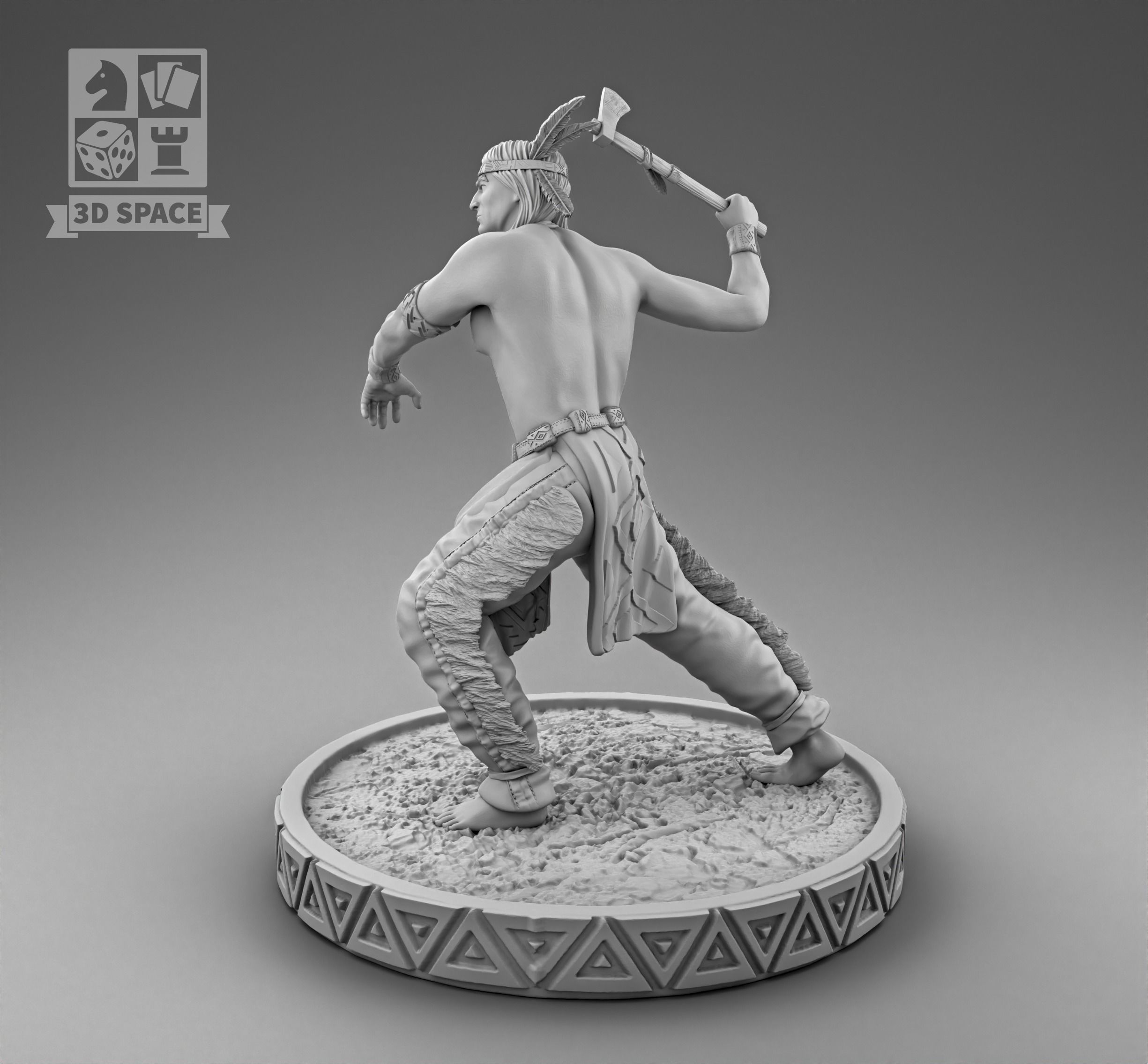 Warrior 3D print model_2
