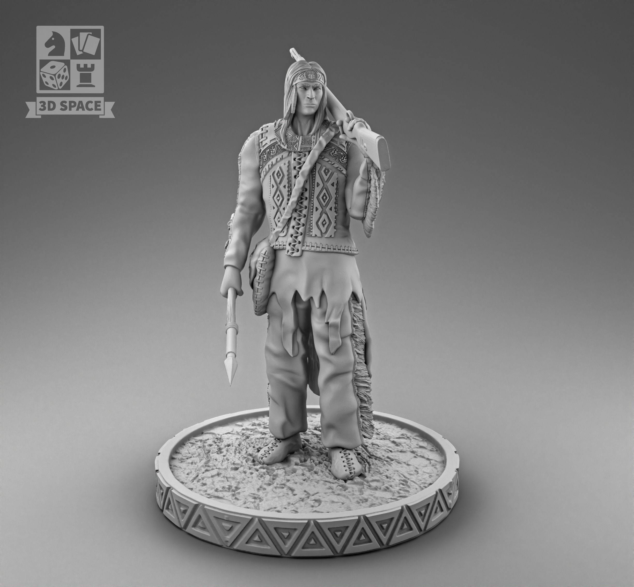 Hunter 3D print model_1