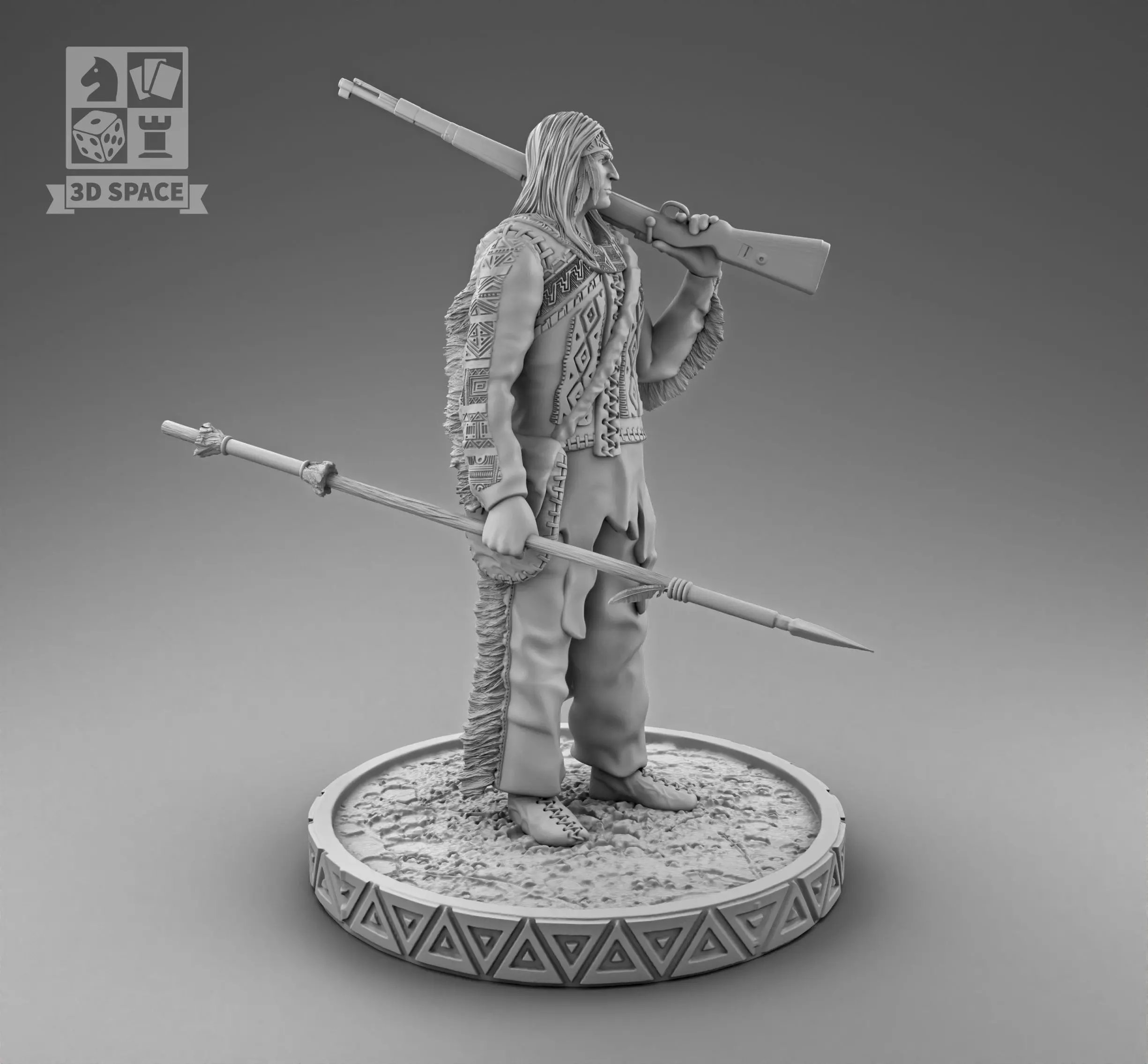 Hunter 3D print model_0