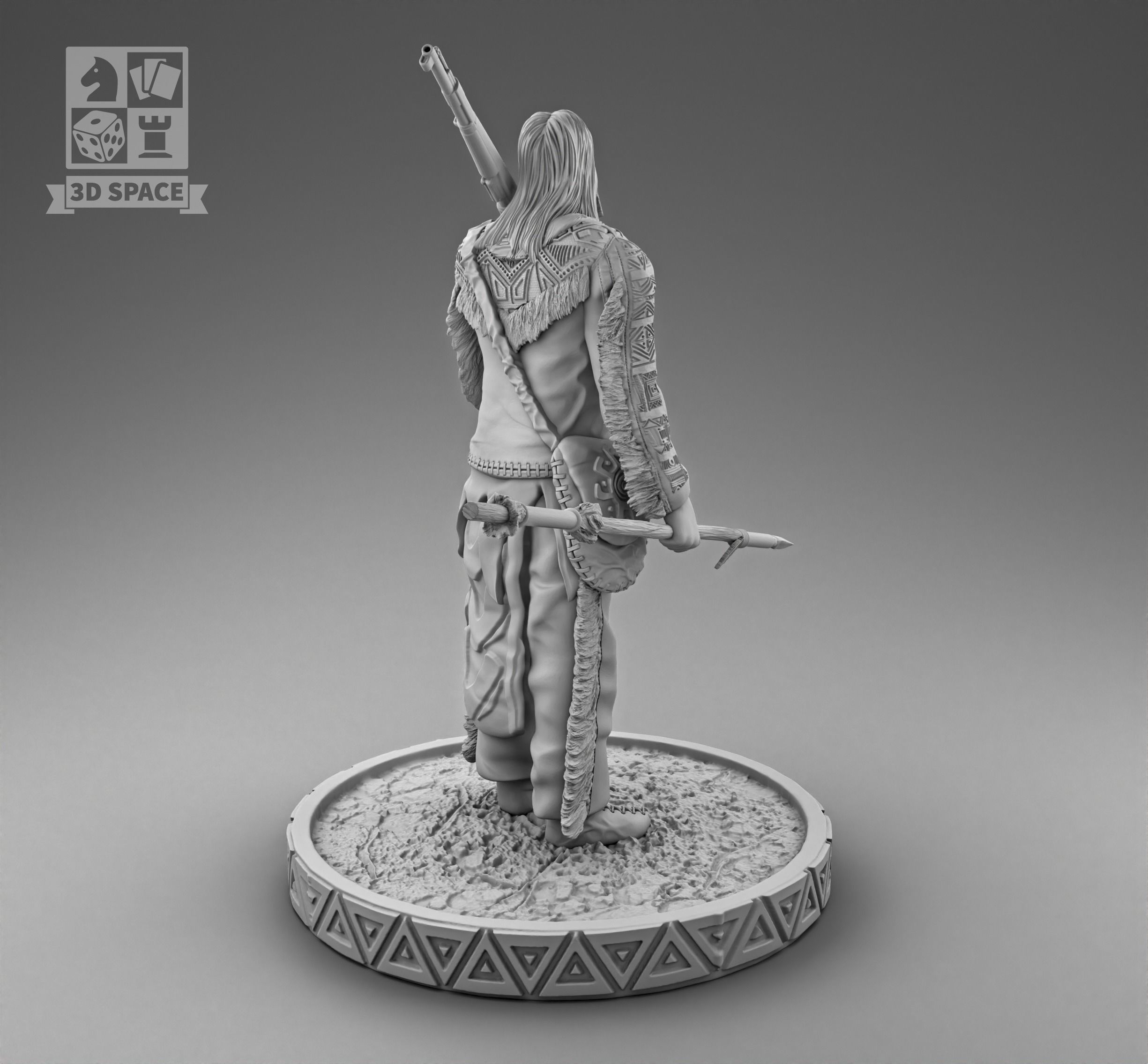 Hunter 3D print model_2