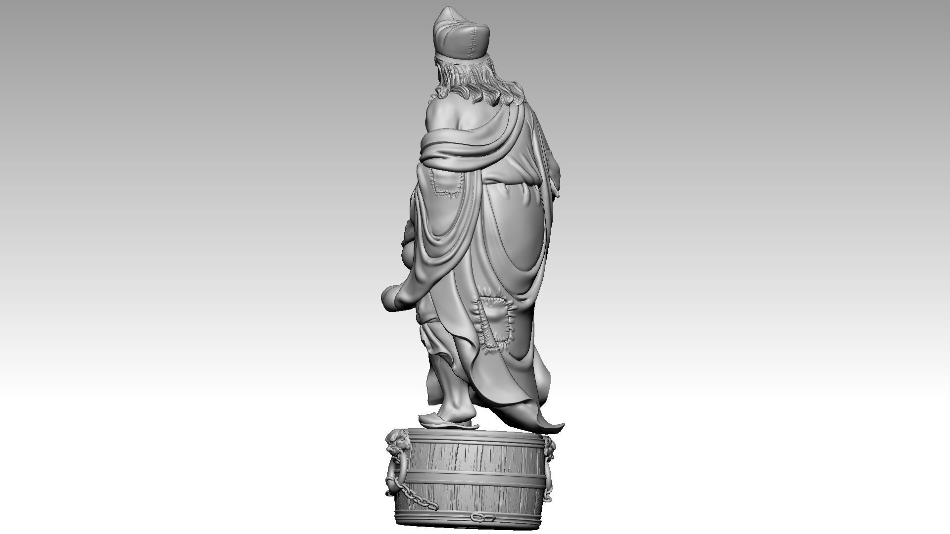 Zen Master Daoji  3 3D print model_3