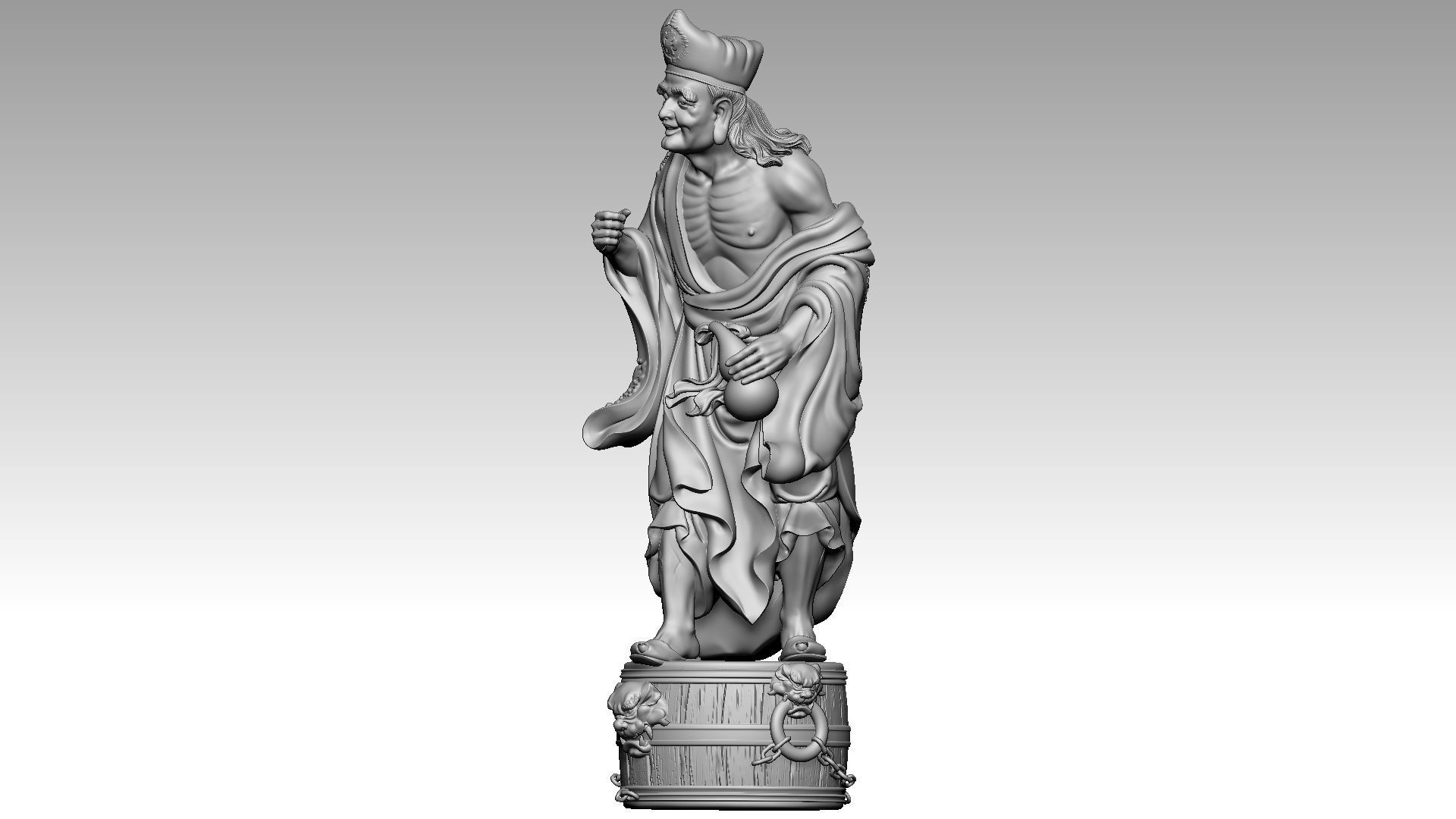 Zen Master Daoji  3 3D print model_1