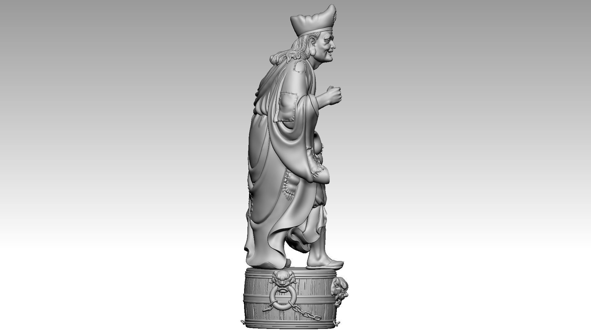 Zen Master Daoji  3 3D print model_6