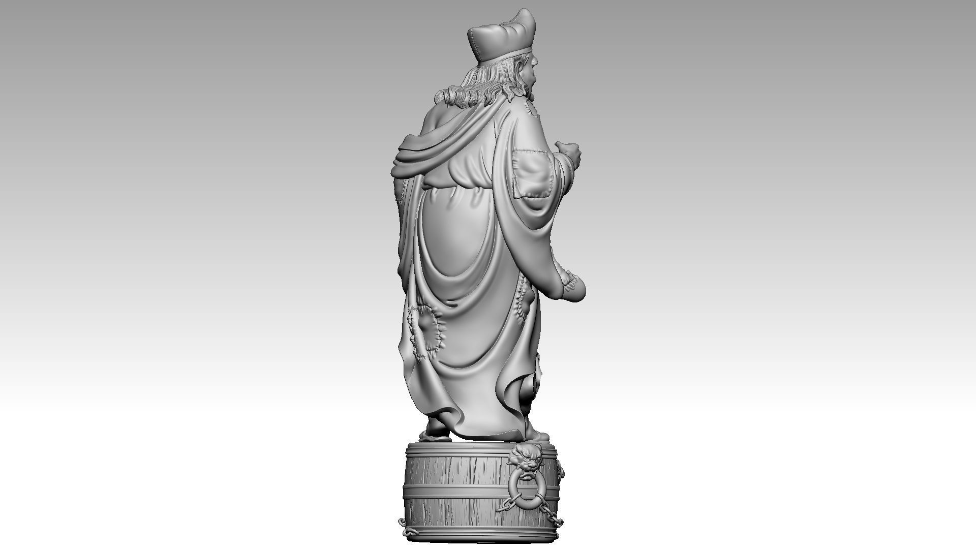 Zen Master Daoji  3 3D print model_5