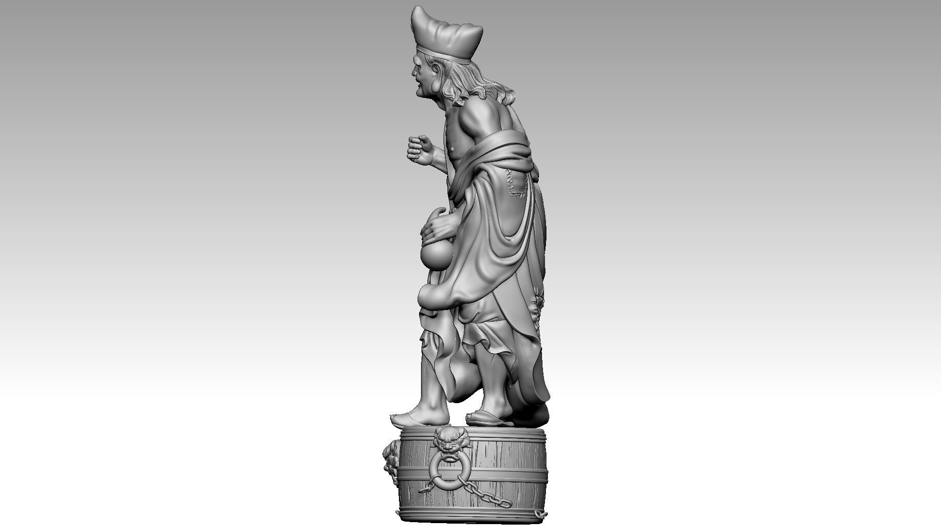 Zen Master Daoji  3 3D print model_2